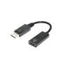 Câble adaptateur DisplayPort mâle vers HDMI 2.0 femelle, prise en charge 4K UHD, noir