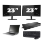 Atrust MT178 - Intel Celeron N2820 - 13 pouces - 2 Go de RAM - SSD de 4 Go - Windows 10 Famille + 2 moniteurs 23 pouces