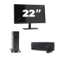 Atrust t176 USFF - Intel Atom x5-E8000 - 8GB RAM - 256GB SSD - Windows 11 + 1x 22 pouces Monitor