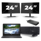 Dell Latitude 3310 - Intel Core i3-8e Génération - 13 pouces - 8Go RAM - 256Go SSD - Windows 11 + 2x 24 pouces Moniteur