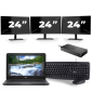 Dell Latitude 3310 - Intel Core i3-8e Génération - 13 pouces - 8Go RAM - 256Go SSD - Windows 11 + 3x 24 pouces Moniteur