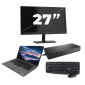 Dell Latitude 5411 - Intel Core i5-10e - Écran 14 pouces - 8 Go de RAM - SSD 256 Go - Windows 11 Famille + 1 moniteur 27 pouces