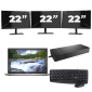 Dell Latitude 5420 - Intel Core i7 11e génération - 14 pouces - 16Go RAM - 256Go SSD - Windows 11 + 3x Écran 22 pouces