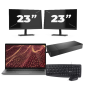 Dell Latitude 7430 - Intel Core i5 12e génération - 14 pouces - 16Go RAM - 256Go SSD - Windows 11 Home + 2x Écran 23 pouces