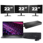 Dell Latitude 9430 - Intel Core i5 12e génération - 14 pouces - 32Go RAM - 256Go SSD - Windows 11 Home + 3x Écran 22 pouces