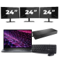Dell Latitude 9430 - Intel Core i5 12e génération - 14 pouces - 32Go RAM - 256Go SSD - Windows 11 Home + 3x Écran 24 pouces