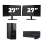 Dell OptiPlex 7000 USFF - Intel Core i7 12e génération - 16Go RAM - 256Go SSD - Windows 11 + 2x Écran 27 pouces