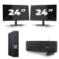 Dell Optiplex 7070 Micro USFF - Intel Core i5-9e Generatie - 8Go RAM - 256Go SSD - Windows 11 + 2x 24 inch Monitor