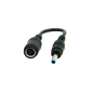 fiche adaptateur pour HP Femelle 7,4x5,0mm/ HP Mâle 4,5x3,0mm avec broche centrale