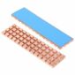 Dissipateur thermique en cuivre avec coussin thermique pour SSD (M.2) NGFF 2280, doré