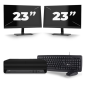 HP EliteDesk 800 G6 USFF - Intel Core i7 10e génération - 16Go RAM - 256Go SSD - Windows 11 + 2x Écran 23 pouces