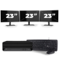 HP EliteDesk 800 G6 USFF - Intel Core i7 10e génération - 16Go RAM - 256Go SSD - Windows 11 + 3x Écran 23 pouces