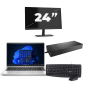 HP ProBook 445 G8 - AMD Ryzen 3 5400U - 14 pouces - 16Go RAM - 256Go SSD - Windows 11 + 1x Écran 24 pouces