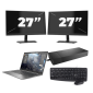 HP ZBook Firefly 14 G8 - Intel Core i7 11e génération - 14 pouces - 16Go RAM - 256Go SSD - GPU - Windows 11 Home + 2x Écran 27 pouces