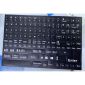 Autocollants pour clavier d'ordinateur portable, version US noir-blanc, clé complète