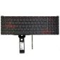 Clavier d'ordinateur portable pour Acer Nitro AN515-54 AN517-51 avec rétroéclairage rouge