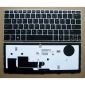 Clavier d'ordinateur portable pour HP EliteBook Revolve 810 G1 avec cadre argenté rétroéclairé
