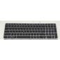 Clavier d'ordinateur portable pour HP EliteBook 850 G3 850 G4 ZBook 15u G3 G4 avec cadre de pointeur