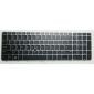 Clavier d'ordinateur portable pour HP EliteBook 850 G3 G4 ZBook 15u G3 avec pointeur cadre argenté rétro-éclairé