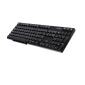 Clavier filaire USB 104 touches, disposition AZERTY, noir, K-602