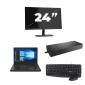 Lenovo ThinkPad A485 - AMD Ryzen 5 2500U - 14 pouces - 16GB RAM - 256GB SSD - Windows 11 Home + 1x 24 pouces Monitor