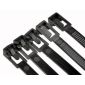 5 pièces * attaches de câble refermables réutilisables noires 8*250mm