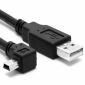 Câble mini USB vers USB 2.0, angle 90°, longueur 50 cm