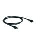 Câble de données micro USB mâle vers mini USB mâle 1M, noir, support OTG