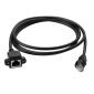 Câble d'extension réseau CAT5e, 30 cm, noir
