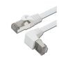 Câble de raccordement UTP CAT5e droit à angle droit, 150 cm, blanc
