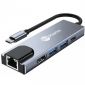 USB-C vers HDMI 4K + Ethernet + USB 3.0 (x2) + Adaptateur USB-C