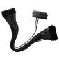 Câble adaptateur d'alimentation double PSU, 18AWG, 30CM