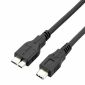 Câble USB-C vers Micro USB 3.0 Type-B (Micro BM/CM) Noir, 200CM