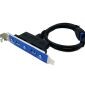Support USB 3.0 2 ports, 20 broches (avec une broche vide)