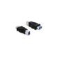 Adaptateur USB 3.0 A femelle vers USB 3.0 B mâle