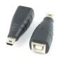 Adaptateur USB Mini B mâle vers USB B femelle