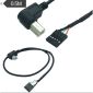 Câble USB Type-B mâle vers USB 9 broches, 30 cm, noir