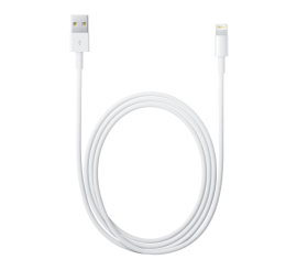 Câble USB Lightning d'origine Apple pour iPhone, iPod et iPad, longueur 2,0 m, MD819ZM/A
