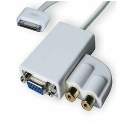 Connecteur dock Apple iPad vers câble VGA + Audio