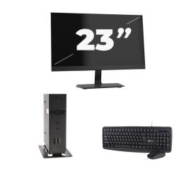 Atrust t176L USFF - Intel Atom x5-E8000 - 8GB RAM - 256GB SSD - Windows 11 + 1x 23 pouces Monitor