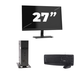 Atrust t176L USFF - Intel Atom x5-E8000 - 8GB RAM - 256GB SSD - Windows 11 + 1x 27 pouces Monitor