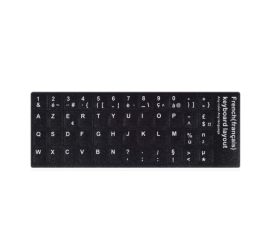 Feuille d'autocollants pour clavier AZERTY