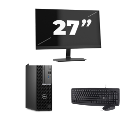 Dell OptiPlex 7000 USFF - Intel Core i7 12e génération - 16Go RAM - 256Go SSD - Windows 11 + 1x Écran 27 pouces