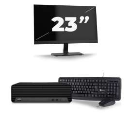 HP EliteDesk 800 G6 USFF - Intel Core i5-10ème Génération - 8GB RAM - 256GB SSD - Windows 11 + 1x 23 pouces Monitor