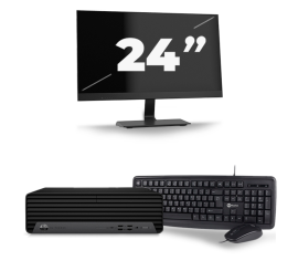 HP EliteDesk 800 G6 USFF - Intel Core i5-10ème Génération - 8GB RAM - 256GB SSD - Windows 11 + 1x 24 pouces Monitor