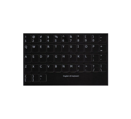 Feuille d'autocollants pour clavier QWERTY anglais américain