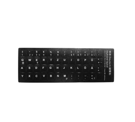 Feuille d'autocollants pour clavier QWERTZ