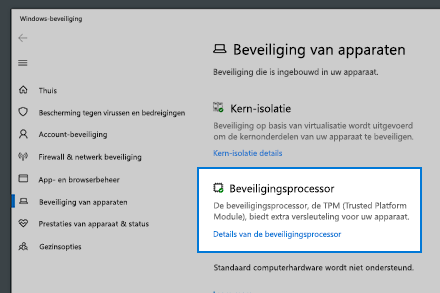 tpm controleren